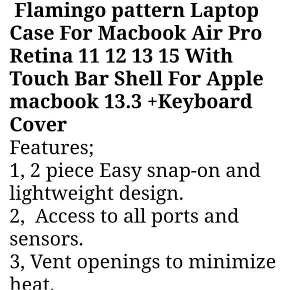 Pink Ombre Print Case Cover For Mac Book Air Pro 13 - Picture 4 of 10